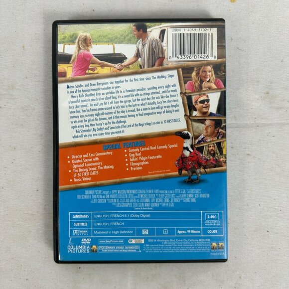 50 First Dates Widescreen Special Edition DVD 2004 Adam Sandler Columbia - Picture 3 of 7